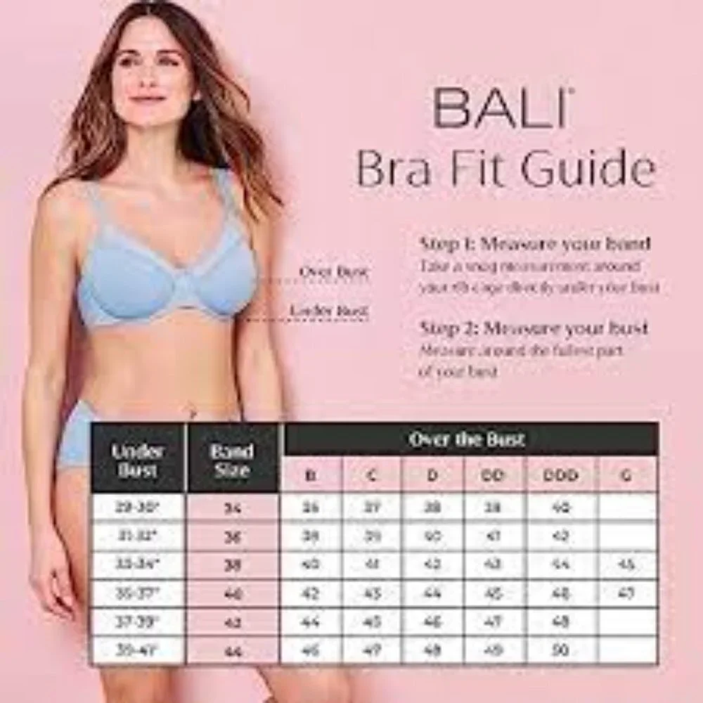 BALI One Smooth U Ultra Light Lace Lift Underwire Tan Nude Bra | Size: 38C - Picture 9 of 9